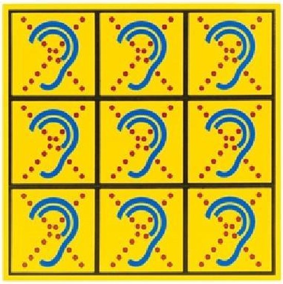 LIMITED HEARING - Stickervel voor textiel - mondkapjes - niet reflecterend - veiligheid - Herkenning - doof - slechthorend