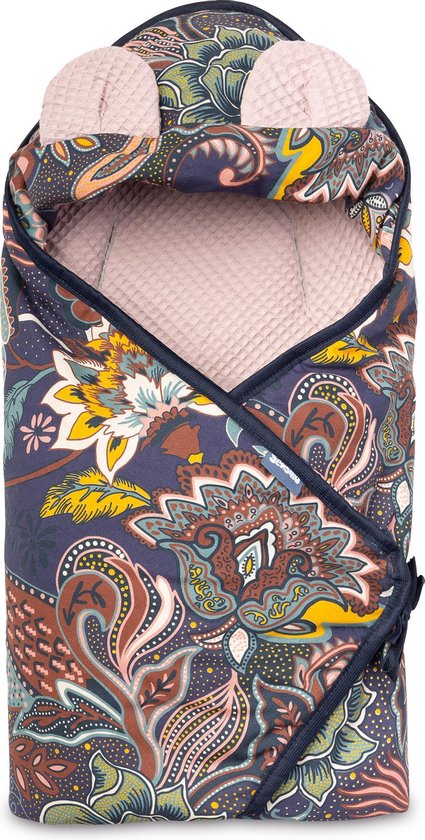 Baby wikkeldoek - deken - baby swaddle - wikkeldeken voor autostoel BOHO DIRTY PINK