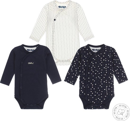 Dirkje Baby Meisjes 3 Pack Rompertje - Maat 86/92
