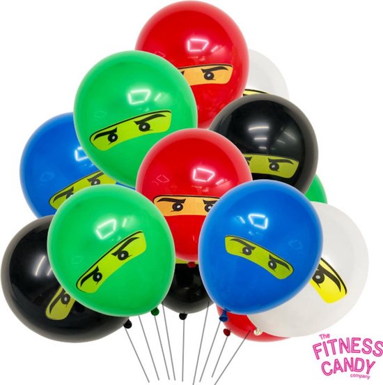 Lego Ninjago ballonnen - Set van 10