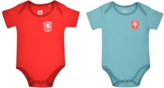 2 FC Twente rompers (duo-pack) maat 3-6 maanden
