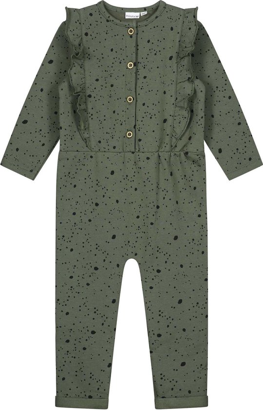 Prenatal Baby Meisjes Jumpsuit - Baby Kleding - Groen - Maat 56