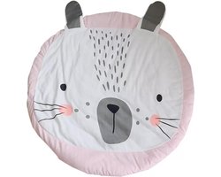 Buxibo Baby Kruipmat - Speelkleed – Speelmat Babykamer – Kraamcadeau Meisje – Zacht Kruipkleed - Diameter 84cm – Wasbaar