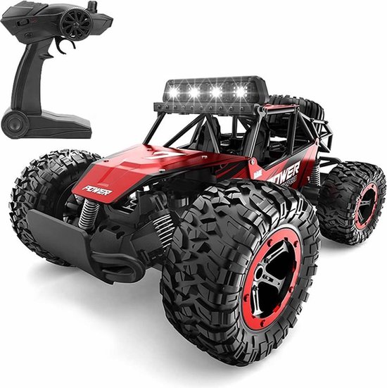 Afstand bestuurbare auto - Buggy - Radiografisch bestuurbare auto kleur: Metallic rood, RC auto schaal: 1:14