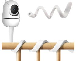 Flexibele Babyfoonhouder - Camera Houder - Babyfoon Standaard - Babyfoon Ledikant Bevestiging - Wit