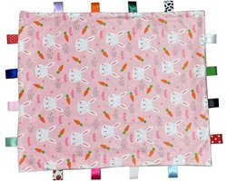 Zachte Babydeken met Labeltjes voor Jongens en Meisjes - Knuffeldeken & Speelkleed