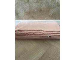 speelkleed 120 x 135 cm - (zalm / koraal) lichtroze - lichtgevuld - katoen