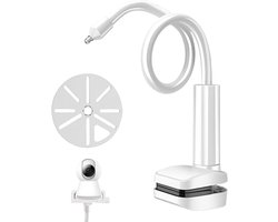 Babyfoon Houder - Camera Beugel - Babykamer Bewaken - Verstelbare Flexibele Arm - 15 x 10 x 6 cm - Wit