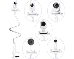 SnelShoppen - OFFCUP Babyfoonhouder - Flexibele Babycamerahouder met Kaartsleuf - 80 cm - Compatibel met Babyfoons en Camera's - ABS Onderklem met Ste