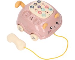 Muziekspeelgoed Baby - Babyfoon Muziek - Kind Entertainment - Zachte Huidverlichting - 16 x 13 cm - Roze